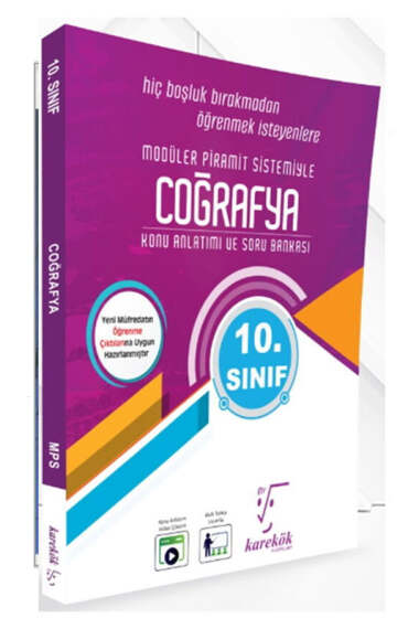 Karekök Yayınları 10. Sınıf Coğrafya Konu Anlatımlı Soru Bankası - 1