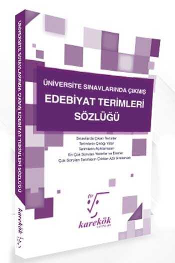 Karekök Yayınları Üniversite Sınavlarında Çıkmış Edebiyat Terimleri Sözlüğü
