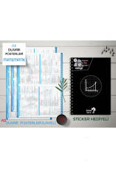 Kime Note TYT Kareli Matematik Okul Defteri Konu Anlatımlı 3 Büyük Poster ve 96 Sticker Hediye (9-10-11-12.Sınıfa Uygun) - Kime Note Yayınları