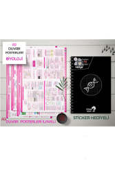 Kime Note TYT Kareli Biyoloji Okul Defteri Konu Anlatımlı 4 Büyük Poster ve 96 Sticker Hediye (9-10-11-12.Sınıfa Uygun) - Kime Note Yayınları