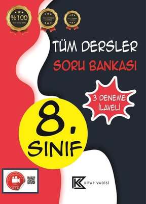 Kitap Vadisi Yayınları 8. Sınıf Tüm Dersler Soru Bankası Video Çözümlü - 1