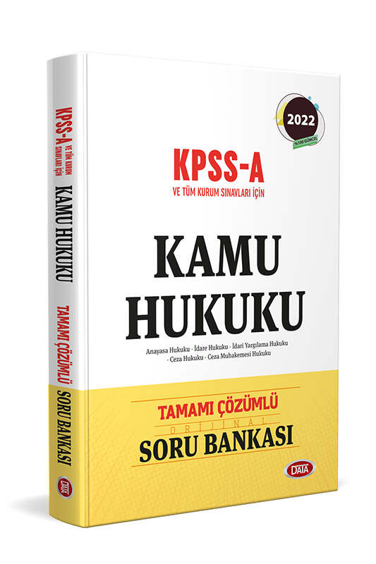 Data Yayınları KPSS A ve Tüm Kurum Sınavları İçin Kamu Hukuku Tamamı Çözümlü Soru Bankası