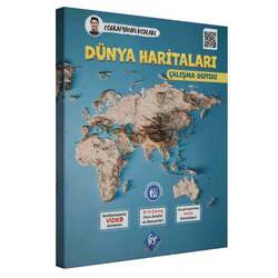 KR Akademi - KR Akademi Yayınları Coğrafyanın Kodları Dünya Haritaları Çalışma Defteri