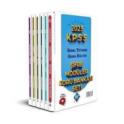 KR Akademi - KR Akademi Yayınları 2023 KPSS Genel Yetenek Genel Kültür Şifre Modüler Soru Bankası Seti Video Çözümlü