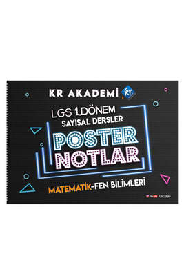 KR Akademi 2023 LGS 1. Dönem Sayısal Bölüm Poster Notlar - 1