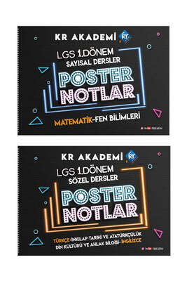 KR Akademi 2023 LGS 1. Dönem Poster Notlar Seti - 1