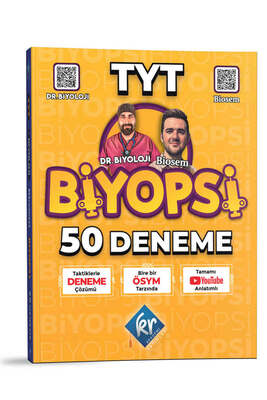 KR Akademi Yayınları 2023 TYT Biyopsi Biyoloji 50 Deneme - 1