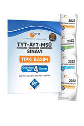 KR Akademi Yayınları ÖSYM'nin TYT-AYT-MSÜ Son 4 Sınavı Çıkmış Sorular Tıpkı Basım Kitapçıkları - KR Akademi