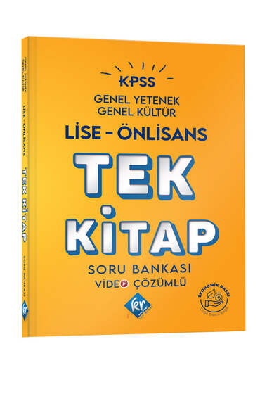 Kr Akademi Yayınları 2024 KPSS Lise Ön Lisans GK-GY Tek Kitap Soru Bankası - 1