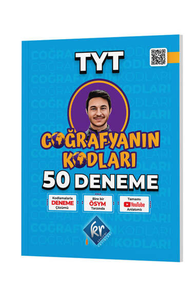 KR Akademi Yayınları TYT Coğrafyanın Kodları Çözümlü 50 Deneme - 1