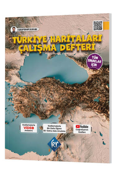 KR Akademi Yayınları Coğrafyanın Kodları Türkiye Haritaları Çalışma Defteri - 1