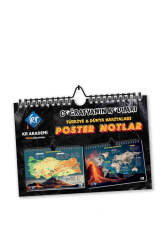 KR Akademi Yayınları Coğrafyanın Kodları Türkiye ve Dünya Duvar Haritaları Poster Notlar - KR Akademi