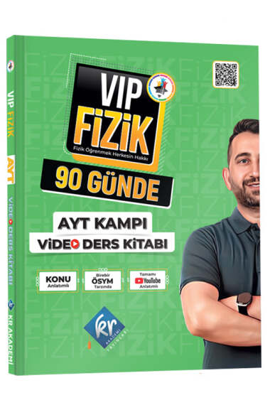 KR Akademi Yayınları 2024 AYT Vip Fizik 90 Günde AYT Kampı Video Ders Kitabı - 1