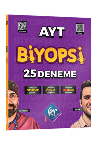 KR Akademi Yayınları 2024 Dr. Biyoloji & Biosem AYT Biyopsi 25 Biyoloji Deneme - 1