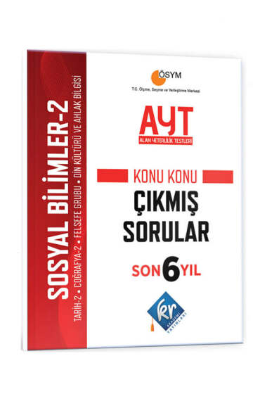 KR Akademi Yayınları 2024 AYT Sosyal Bilimler-2 Son 6 Yıl Konu Konu Çıkmış Sorular - 1