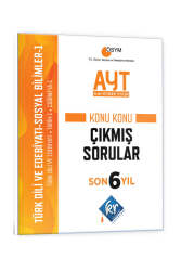 KR Akademi Yayınları 2024 AYT Türk Dili Edebiyatı - Sosyal Bilimler-1 Son 6 Yıl Konu Konu Çıkmış Sorular - KR Akademi