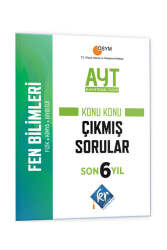 KR Akademi Yayınları 2024 AYT Fen Bilimleri Son 6 Yıl Konu Konu Çıkmış Sorular - KR Akademi