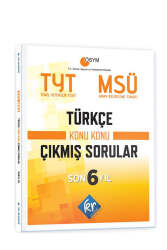 KR Akademi Yayınları 2024 TYT - MSÜ Türkçe Son 6 Yıl Konu Konu Çıkmış Sorular - KR Akademi