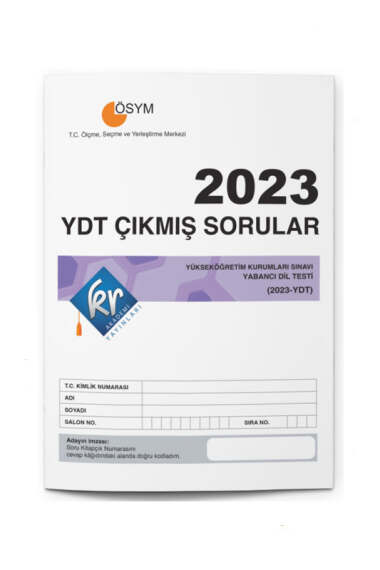 KR Akademi Yayınları 2023 YDT Tıpkı Basım Çıkmış Sorular - 1