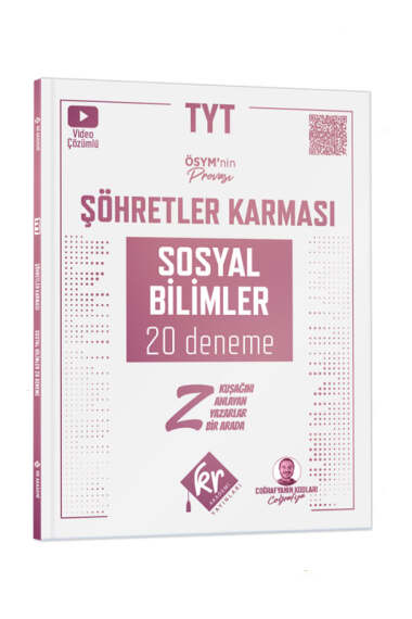 KR Akademi Yayınları 2024 TYT Şöhretler Karması Sosyal Bilimler 20 Deneme - 1