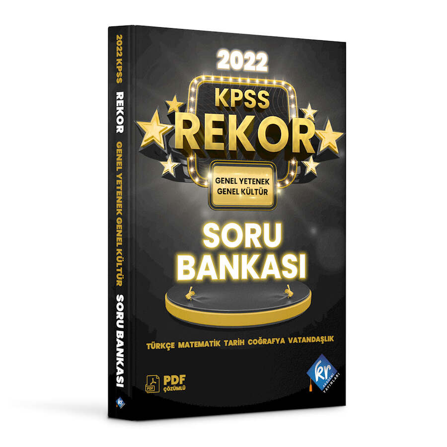 KR Akademi Yayınları 2022 KPSS Genel Yetenek Genel Kültür Tüm Dersler Rekor Soru Bankası