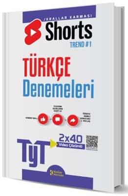 Krallar Karması Yayınları TYT Türkçe 2 x 40 Shorts Deneme - 1