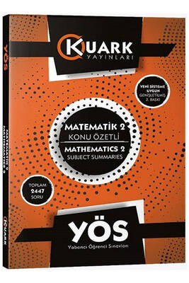 Kuark Yayınları YÖS Matematik 2 Konu Özetli Soru Bankası - 1
