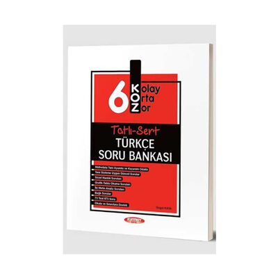 Kurmay Okul Yayınları 6. Sınıf Türkçe KOZ Tatlı Sert Soru Bankası - 1
