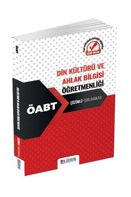 Lider Yayınları ÖABT Din Kültürü ve Ahlak Bilgisi Öğretmenliği Çözümlü Soru Bankası - 1