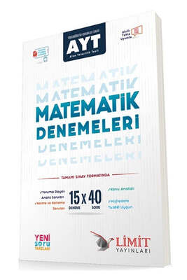 Limit Yayınları AYT Matematik 15x40 Video Çözümlü Deneme - 1