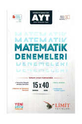Limit Yayınları - Limit Yayınları AYT Matematik 15x40 Deneme