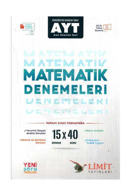 Limit Yayınları AYT Matematik 15x40 Deneme - 1