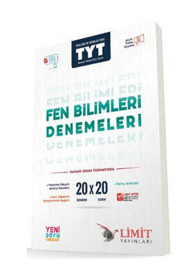 Limit Yayınları TYT Fen Bilimleri 20x20 Deneme - 1