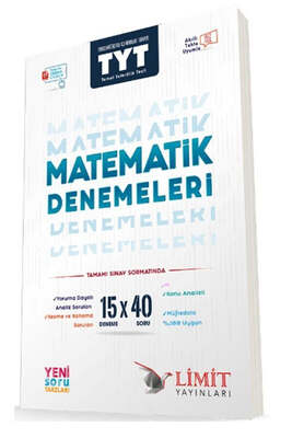 Limit Yayınları TYT Matematik 15x40 Denemeleri - 1