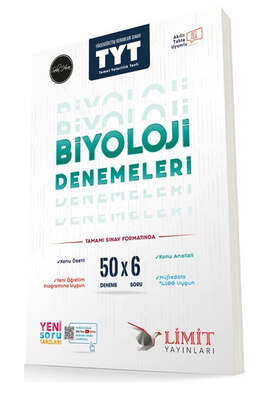 Limit Yayınları TYT Biyoloji 50x6 Denemeleri - 1