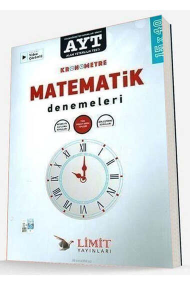 Limit Yayınları AYT Kronometre Matematik 15x40 Denemeleri - 1