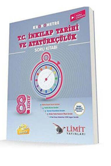Limit Yayınları 8.Sınıf Kronometre T.C İnkılap Tarihi ve Atatürkçülük Soru Bankası - 1