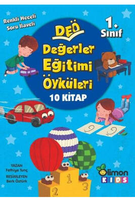 DEÖ Değerler Eğitimi Öyküleri 1. Sınıf 10 Kitap Takım LimonKIDS - 1