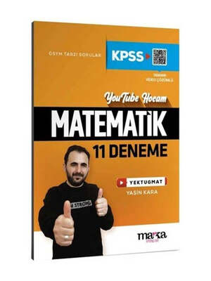 Marka Yayınları KPSS Matematik YouTube Hocam 11 Deneme Video Çözümlü - 1
