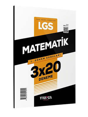 Marka Yayınları 2023 8. Sınıf LGS 1. Dönem Matematik 3 Deneme Tamamı Video Çözümlü - 1