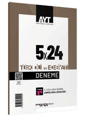 Marka Yayınları AYT Türk Dili ve Edebiyatı 5x24 Deneme - 1