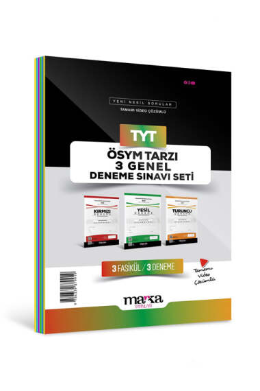 Marka Yayınları 2024 TYT ÖSYM Tarzı 3 Genel Deneme Sınavı Seti - 1