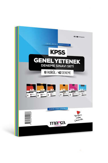 Marka Yayınları 2024 KPSS GK-GY Deneme Sınavı Seti 6 Fasikül - 1