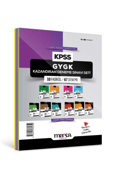 Marka Yayınları 2024 KPSS GK-GY Kazandıran Deneme Sınavı Seti 10 Fasikül - 1