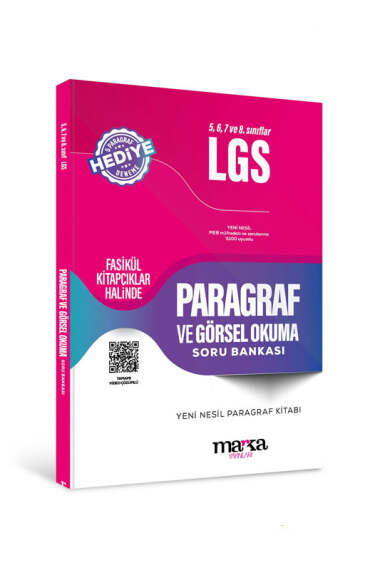 Marka Yayınları 2024 5, 6, 7 ve 8. sınıflar için LGS Paragraf ve Görsel Okuma Soru Bankası - 1