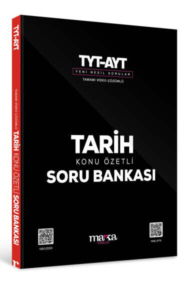 Marka Yayınları 2024 TYT - AYT Tarih Konu Özetli Yeni Nesil Soru Bankası Tamamı Video Çözümlü - 1