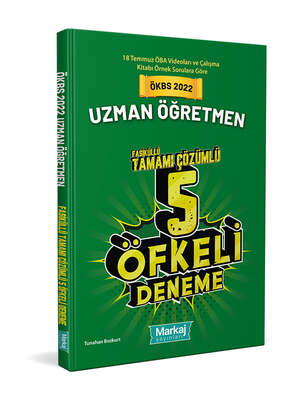 Markaj Yayınları Uzman Öğretmen Tamamı Çözümlü Öfkeli 5 Fasikül Deneme - 1