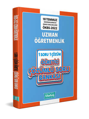 Markaj Yayınları Uzman Öğretmenlik 1 Soru 1 Çözüm Öğretici Çözümlü Soru Bankası - 1