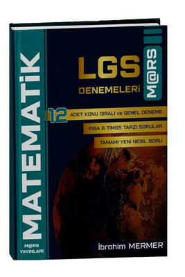 Mars Yayınları LGS Matematik 12 Deneme - İbrahim Mermer Mars Yayınları - 1