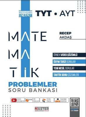 Master Hocam Yayınları TYT-AYT Yeni Nesil Matematik Problemler Soru Bankası - 1